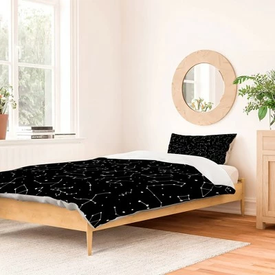 Deals π― Avenie Constellations Duvet Set - Deny Designs Black π€© 1 Deals π― Avenie Constellations Duvet Set - Deny Designs Black π€©