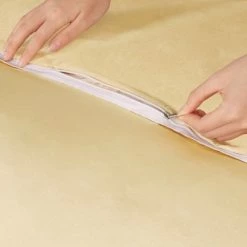 Best deal ⌛ 3 Pcs Polyester Satin Silk Solid Bedding Sets Queen Gold Tone - PiccoCasa 🧨 -Bedding Sets & Collections Sales Shop unnamed file 11395