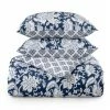 Deals ⭐ Kyra Cotton Percale Duvet Cover Set - Martha Stewart Navy 👍