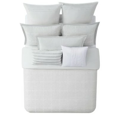 Outlet βοΈ Charisma Bedford 3 Piece Duvet Cover Set - White/Gray Multicolored π 2 Outlet βοΈ Charisma Bedford 3 Piece Duvet Cover Set - White/Gray Multicolored π - Image 2