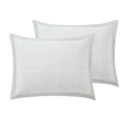 Outlet βοΈ Charisma Bedford 3 Piece Duvet Cover Set - White/Gray Multicolored π 4 Outlet βοΈ Charisma Bedford 3 Piece Duvet Cover Set - White/Gray Multicolored π - Image 4