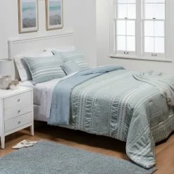 Best Pirce ✔️ 5pc Chatham Stripe Comforter Set Blue - Threshold™ ⭐