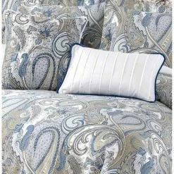 Best Sale ⌛ Paisley Park 300 Thread Count Cotton 5pc Oversized Duvet Cover Set - Tribeca Living Multicolored 🔥