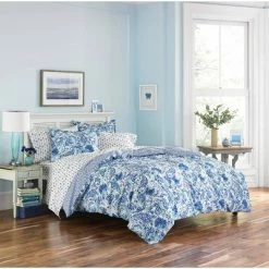 Outlet 😀 Blue Brooke Duvet Cover Set - POPPY & FRITZ® ❤️