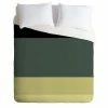 Deals 🌟 Colour Poems Contemporary Color Block V Duvet Set - Deny Designs Green 💯