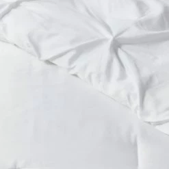 Deals ⭐ White Pinched Pleat Comforter Set (Full/Queen) 3pc - Threshold™ 👏 -Bedding Sets & Collections Sales Shop unnamed file 1168