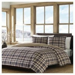 Discount 🎁 Port Gamble Plaid Duvet Cover And Sham Set Navy - Eddie Bauer® 🎁 -Bedding Sets & Collections Sales Shop unnamed file 11739