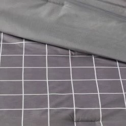 Discount 🔥 Grid Print Reversible Decorative Comforter Set with Throw - Room Essentials™ Blue 🔥 -Bedding Sets & Collections Sales Shop unnamed file 1177