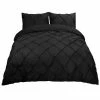 Flash Sale 🔥 3 Pieces Pinch Pintuck Duvet Cover Pillowcase Bedding Set - PiccoCasa 🧨