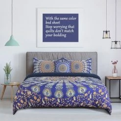 Deals ✨ 5 Pcs Polyester Bohemian Bedding Sets King Navy Blue - PiccoCasa 🛒 -Bedding Sets & Collections Sales Shop unnamed file 11823