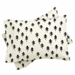 Coupon 🎉 Little Arrow Design Co Winter Pines Duvet Cover Set - Deny Designs Black/white 🔥 -Bedding Sets & Collections Sales Shop unnamed file 11905