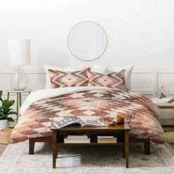 Best deal π Holli Zollinger Native Diamond Duvet Set - Deny Designs Orange β¨