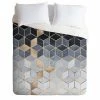 Cheap ✔️ Elisabeth Fredriksson Gradient Cubes Duvet Cover Set - Deny Designs Blue ⌛