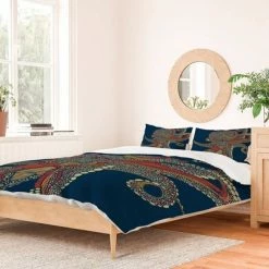 Top 10 🤩 Valentina Ramos Octopus 100% Cotton Duvet Set - Deny Designs Blue 🔔