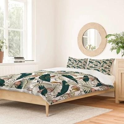 Discount π€© Floral Holli Zollinger Orchid Garden Amora Duvet Cover Set Green - Deny Designs π 1 Discount π€© Floral Holli Zollinger Orchid Garden Amora Duvet Cover Set Green - Deny Designs π