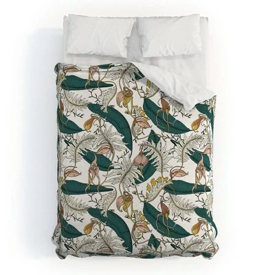 Discount π€© Floral Holli Zollinger Orchid Garden Amora Duvet Cover Set Green - Deny Designs π 6 Discount π€© Floral Holli Zollinger Orchid Garden Amora Duvet Cover Set Green - Deny Designs π - Image 6
