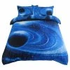 Coupon 🤩 3 Pcs Queen Polyester Galaxy Sky Cosmos Night Pattern 3D Printed Bedding Sets Royal Blue - PiccoCasa 🎁
