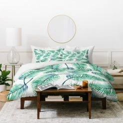 Outlet 😍 83 Oranges Palm Leaves Duvet Set - Deny Designs ✔️
