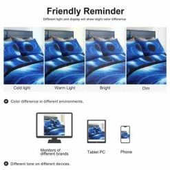 Cheap 🧨 4 Pcs Queen Polyester Galaxy Cosmos Night Starry Pattern Bedding Sets Queen Blue - PiccoCasa ⌛ -Bedding Sets & Collections Sales Shop unnamed file 12063