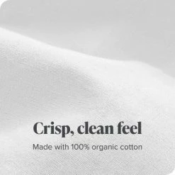 Brand new 😀 400 Thread Count Organic Cotton Percale Duvet Cover and Sham Set by Bare Home 🔥