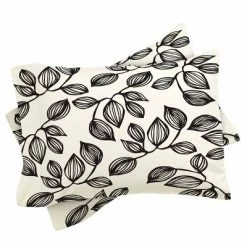 Cheap 👍 Julia Da Rocha The Leaves Duvet Set - Deny Designs Black/white 🛒 -Bedding Sets & Collections Sales Shop unnamed file 12240