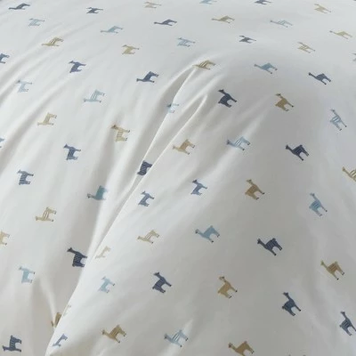 Hot Sale ✔️ Stone Cottage Llamas Chambray Duvet Set Blue - Poppy & Fritz ✨ 2 Hot Sale ✔️ Stone Cottage Llamas Chambray Duvet Set Blue - Poppy & Fritz ✨ - Image 2