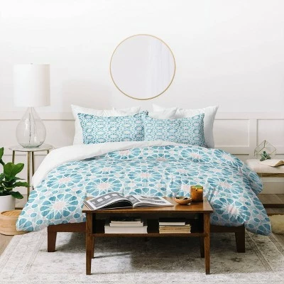 Outlet π Schatzi Brown Farah Tile Pastel Duvet Set - Deny Designs Blue 𧨠1 Outlet π Schatzi Brown Farah Tile Pastel Duvet Set - Deny Designs Blue π§¨