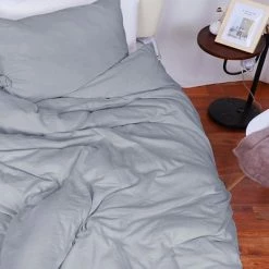 Coupon 😀 2 Pieces Washed Cotton Comforter Duvet Cover Pillowcase Bedding Set - PiccoCasa ✨ -Bedding Sets & Collections Sales Shop unnamed file 12343