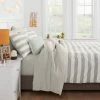 Brand new 🎉 Light Gray Stripe Print Comforter Set with Gray Sheets - Room Essentials™ ❤️