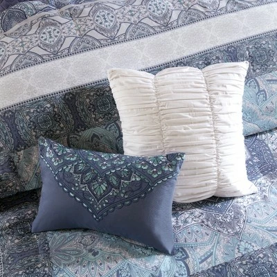 Flash Sale π Urban Habitat Blue Emily Reversible Cotton Duvet Cover Set 7pc π 7 Flash Sale π Urban Habitat Blue Emily Reversible Cotton Duvet Cover Set 7pc π - Image 7