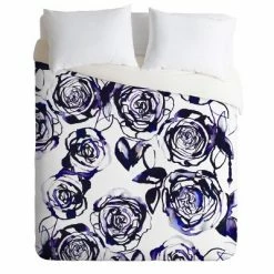 Discount 👍 Holly Sharpe Inky Roses Duvet Cover Set Purple - Deny Designs 💯 -Bedding Sets & Collections Sales Shop unnamed file 12387