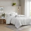 Budget 🔔 Urban Habitat Jordan Cotton Clip Jacquard 5pc Duvet Set Gray 🤩
