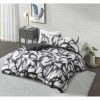 Deals 👍 CosmoLiving By Cosmopolitan Anaya Cotton Printed 3pc Duvet Set Black/white 😀