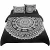 Buy ✔️ 5 Pcs Polyester Bohemian Bedding Sets King Black - PiccoCasa ⌛
