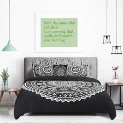 Buy ✔️ 5 Pcs Polyester Bohemian Bedding Sets King Black - PiccoCasa ⌛ -Bedding Sets & Collections Sales Shop unnamed file 12483