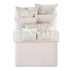 Buy ✨ Charisma Melange Quilted Velvet Duvet 3 Piece Cover Set - Pink ✔️ -Bedding Sets & Collections Sales Shop unnamed file 12514