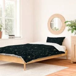 Promo 🧨 Joy Laforme Constellations Duvet Set - Deny Designs Blue ✔️
