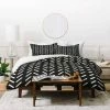 Deals 🔥 Nick Quintero Herringbone Duvet Set - Deny Designs Black/white ✔️