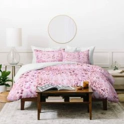 Deals 🛒 Deny Designs Schatzi Brown Jungle Cat Duvet Set - Deny Deigns Pink ⌛