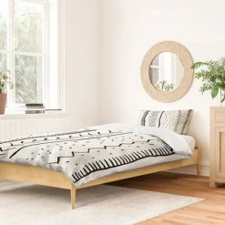 Buy π― Twin/Twin XL Becky Bailey Moroccan Stripe Duvet Set Black/White - Deny Designs π