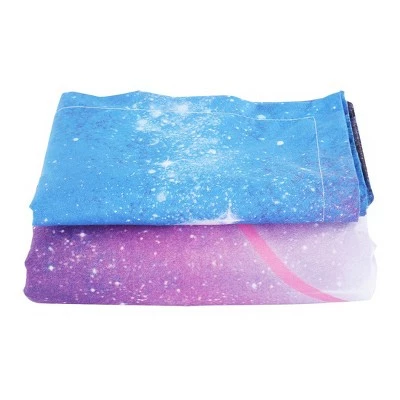 Best Pirce ⌛ 3 Pcs Queen Polyester Galaxy Sky Cosmos Night Pattern 3D Printed Bedding Sets Sky Blue - PiccoCasa ⭐ 5 Best Pirce ⌛ 3 Pcs Queen Polyester Galaxy Sky Cosmos Night Pattern 3D Printed Bedding Sets Sky Blue - PiccoCasa ⭐ - Image 5