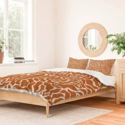 New 👏 Beshka Kueser Abundance Duvet Set - Deny Designs Rust ✨