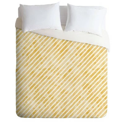 Wholesale π Little Arrow Design Co Stripes Diagonal Duvet Set Yellow - Deny Designs π 5 Wholesale π Little Arrow Design Co Stripes Diagonal Duvet Set Yellow - Deny Designs π - Image 5