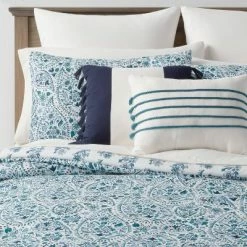 Brand new ⭐ Bancroft Reversible Paisley Print Comforter & Sheet Bedding Set Blue - Threshold™ 🎁 25 Brand new ⭐ Bancroft Reversible Paisley Print Comforter & Sheet Bedding Set Blue - Threshold™ 🎁 -Bedding Sets & Collections Sales Shop unnamed file 1262