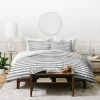 Deals ✔️ Gray Stripe Little Arrow Design Co Duvet Cover - Deny Designs 🔔