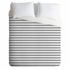 Deals ✔️ Gray Stripe Little Arrow Design Co Duvet Cover - Deny Designs 🔔 -Bedding Sets & Collections Sales Shop unnamed file 12637