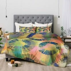 Best Pirce 🧨 Natalie Baca Painterly Tie Dye Duvet Set - Deny Designs Multicolored 🔔