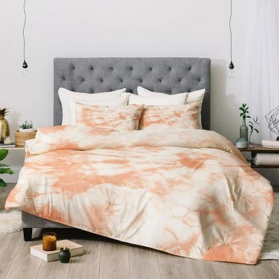 Cheapest π Amy Sia Tie Dye 3 Peach Duvet Set - Deny Designs π 1 Cheapest π Amy Sia Tie Dye 3 Peach Duvet Set - Deny Designs π