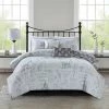 Buy 👍 510 Design Apolline 5pc Reversible Paris Print Duvet Cover Set 🔔