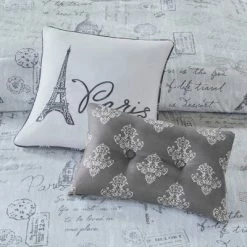 Buy 👍 510 Design Apolline 5pc Reversible Paris Print Duvet Cover Set 🔔 -Bedding Sets & Collections Sales Shop unnamed file 12762